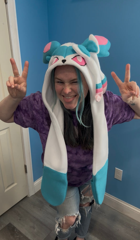 Fairy Dog Hat with Pockets Scoodie Style