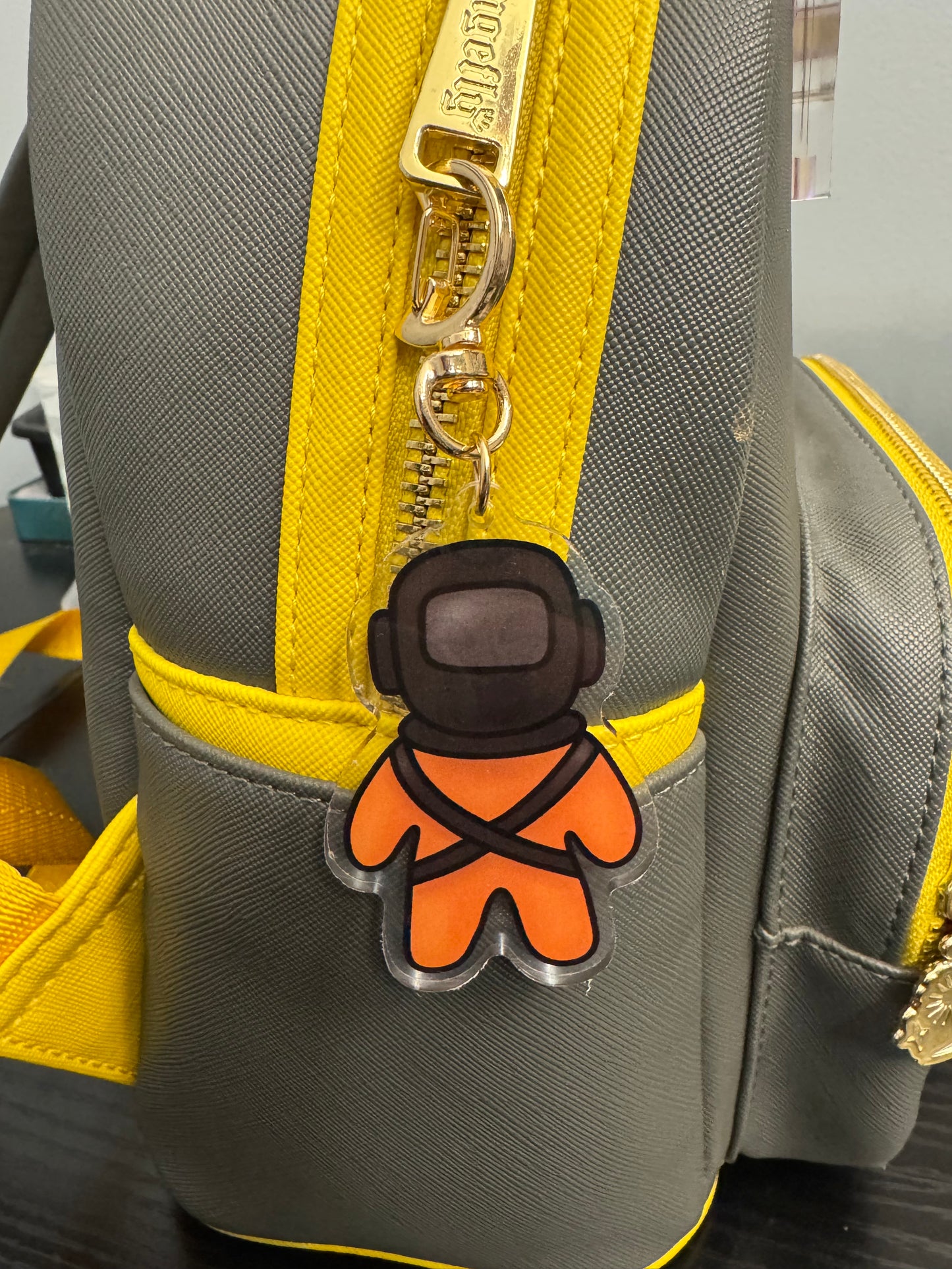 Company Worker Acrylic Keychain Reversible