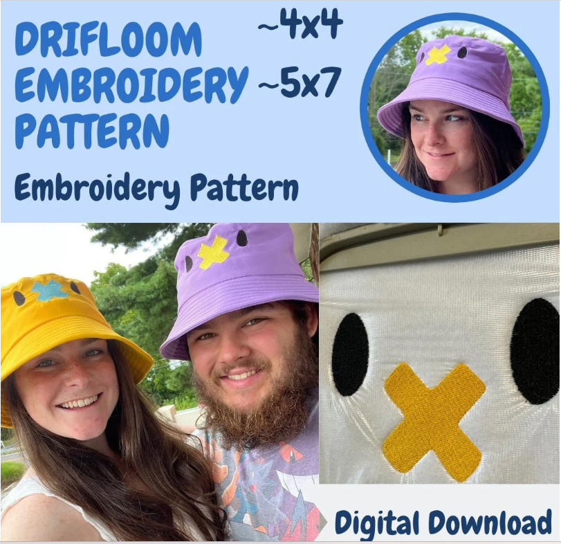 Balloon Face Embroidery Patten