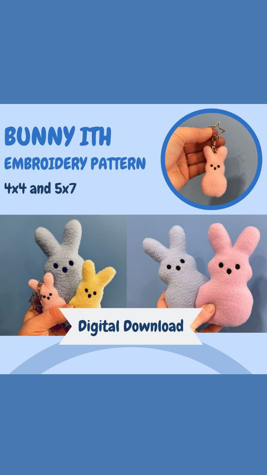 Bunny In The Hoop Embroidery Pattern