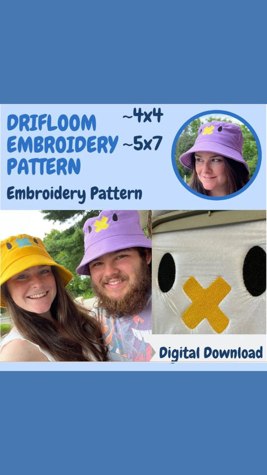 Balloon Face Embroidery Patten