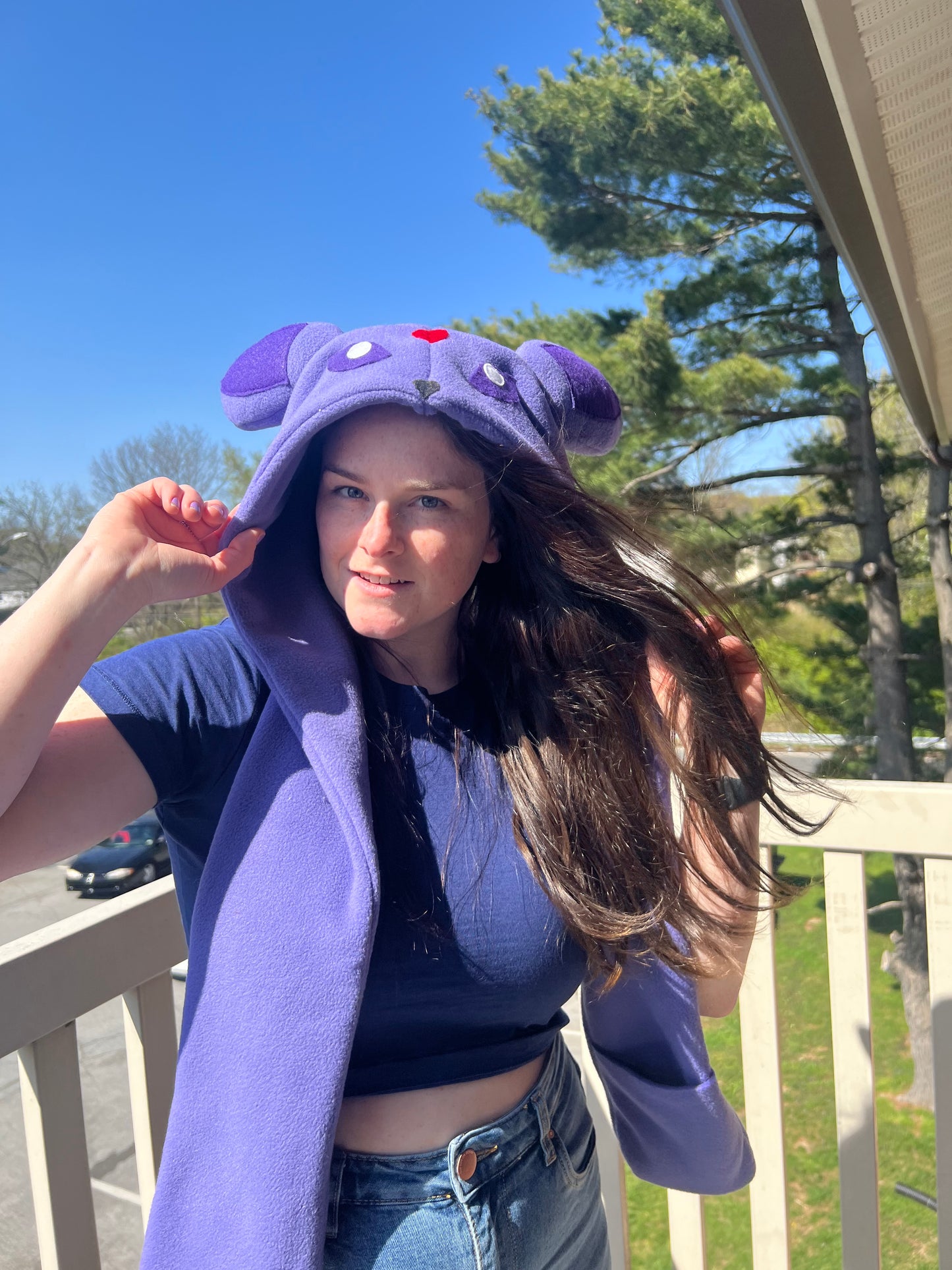 Psychic Dog Hat with Pockets Scoodie Style