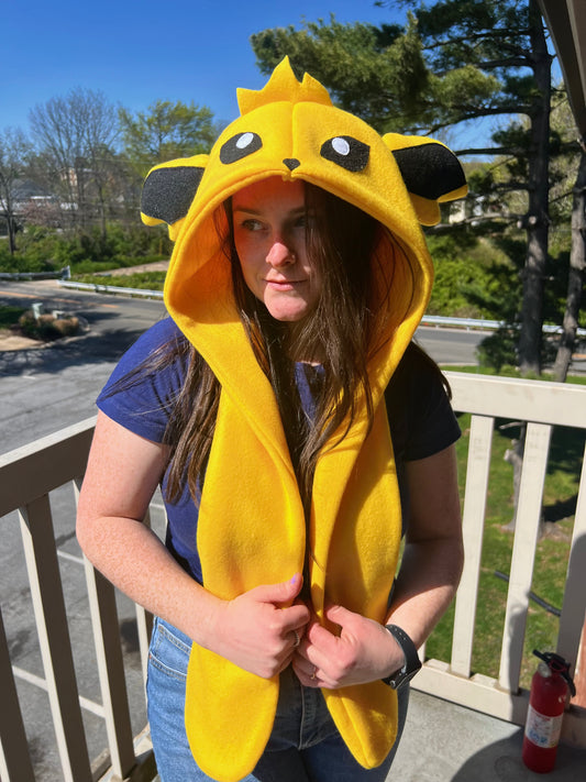 Electric Dog Hat with Pockets Scoodie Style