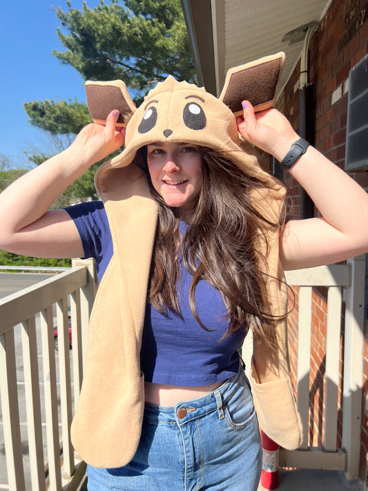 Normal Dog Hat with Pockets Scoodie Style