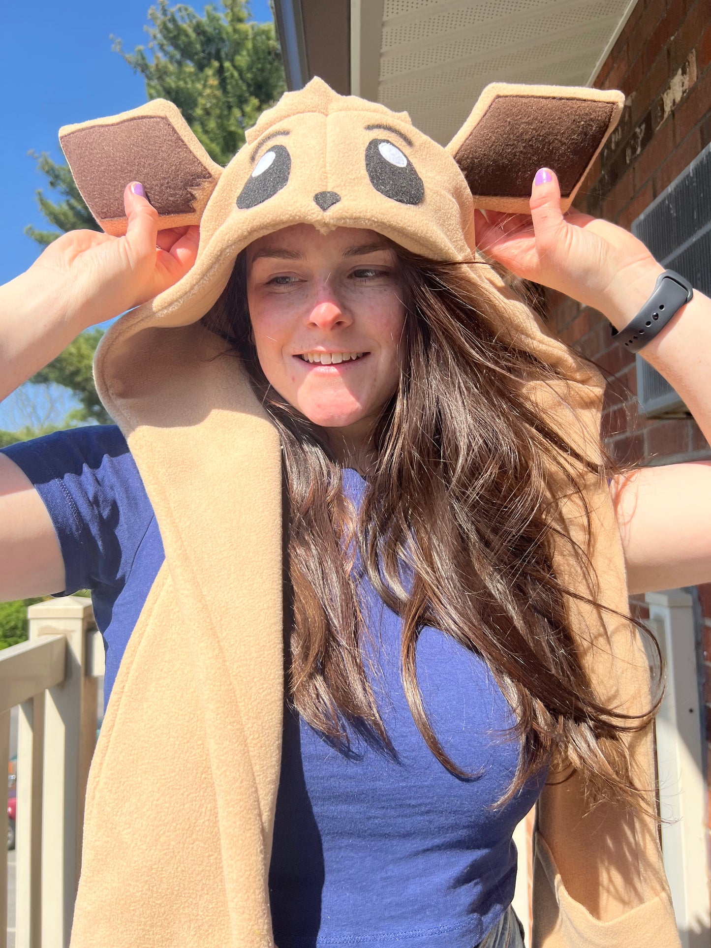 Normal Dog Hat with Pockets Scoodie Style