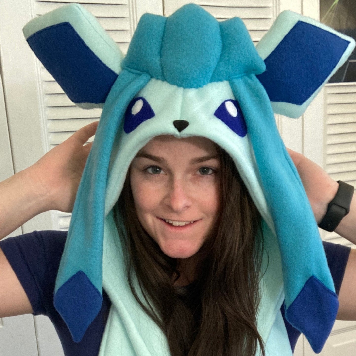Ice Dog Hat with Pockets Scoodie Style