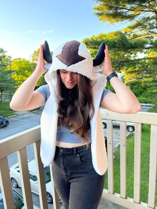 Bison Hat with Pockets Scoodie Style