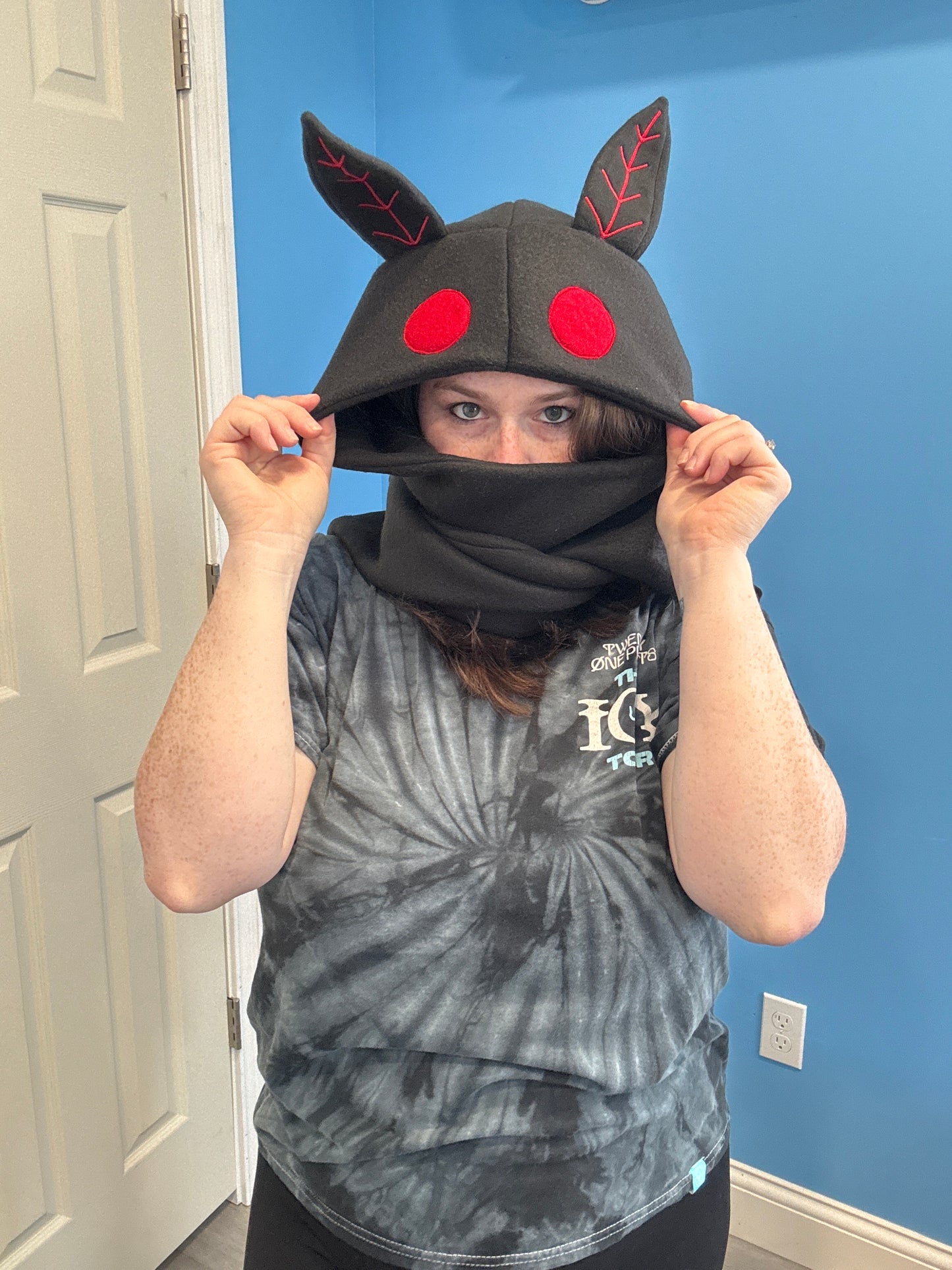 Mothman Hat Scoodie Style