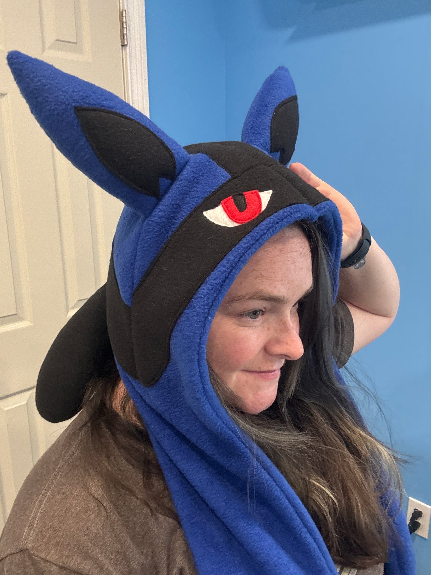 Fighting Dog Hat Scoodie Style with Pockets
