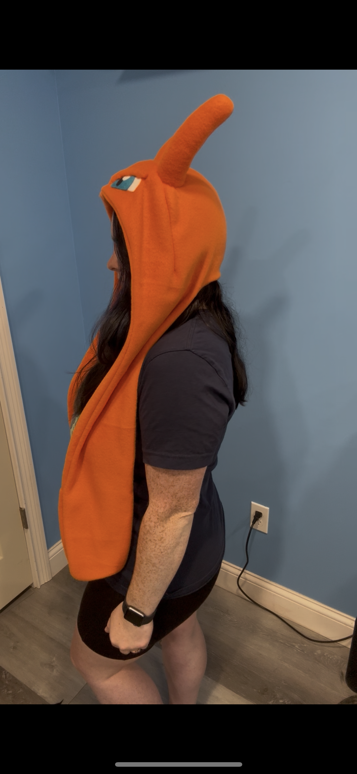 Orange Dragon Hat Scoodie Style