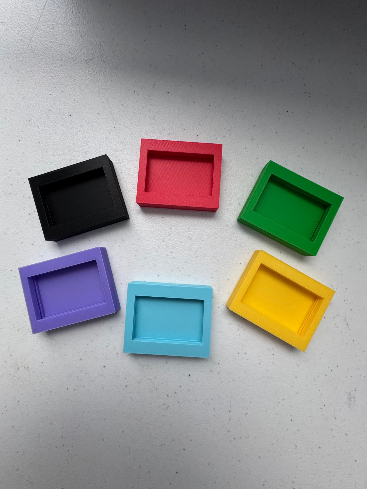 Card Photo Frame Fridge Magnets Set of 6 (Colorful)