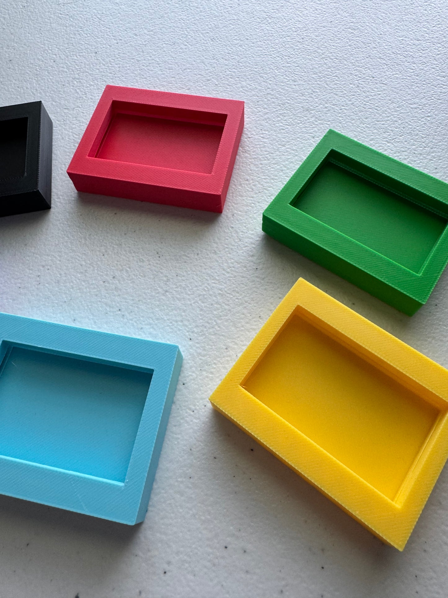 Card Photo Frame Fridge Magnets Set of 6 (Colorful)