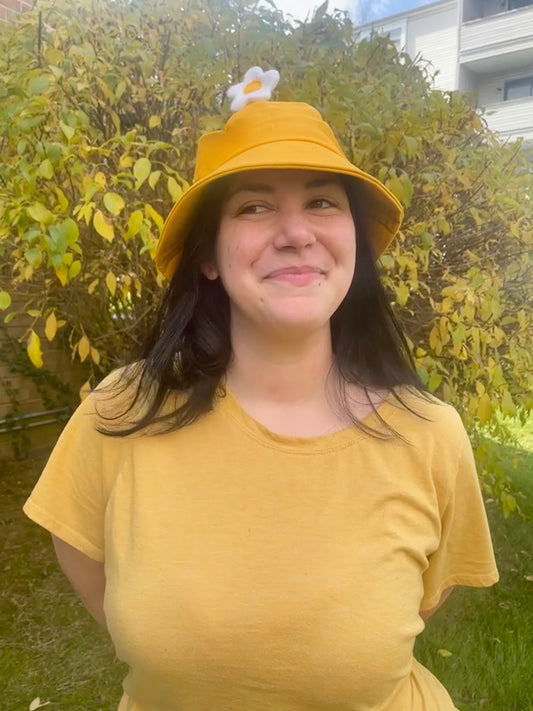 Yellow Flower Bucket Hat