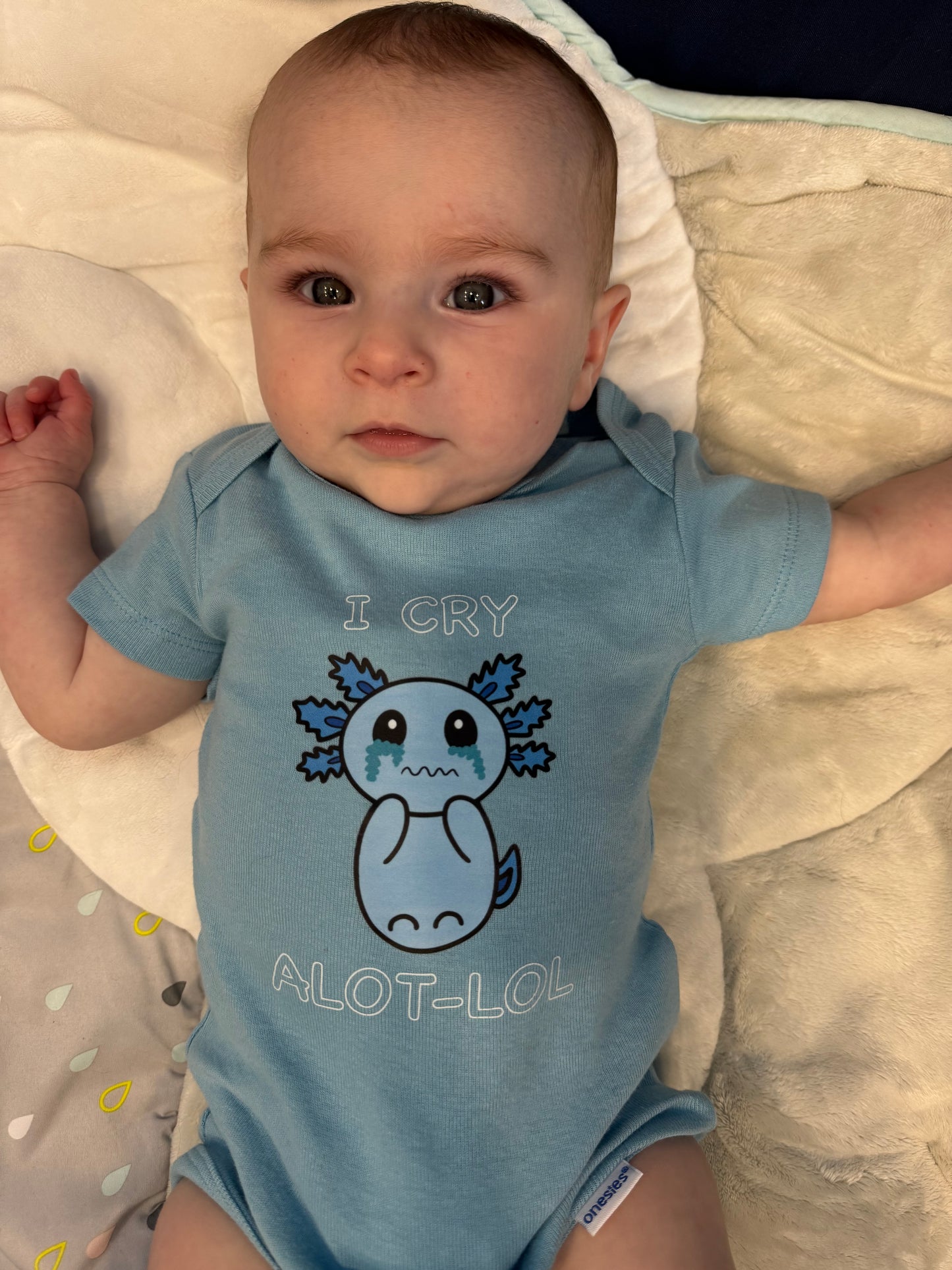 “I Cry Alot-LOL” Baby Onesie Shirt
