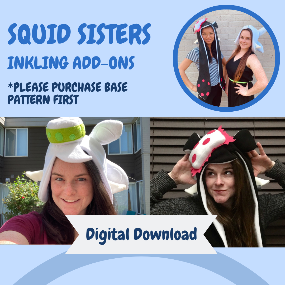 Duel Squids Hat Sewing Pattern Digital Download