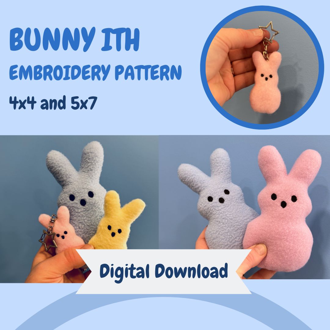 Bunny In The Hoop Embroidery Pattern