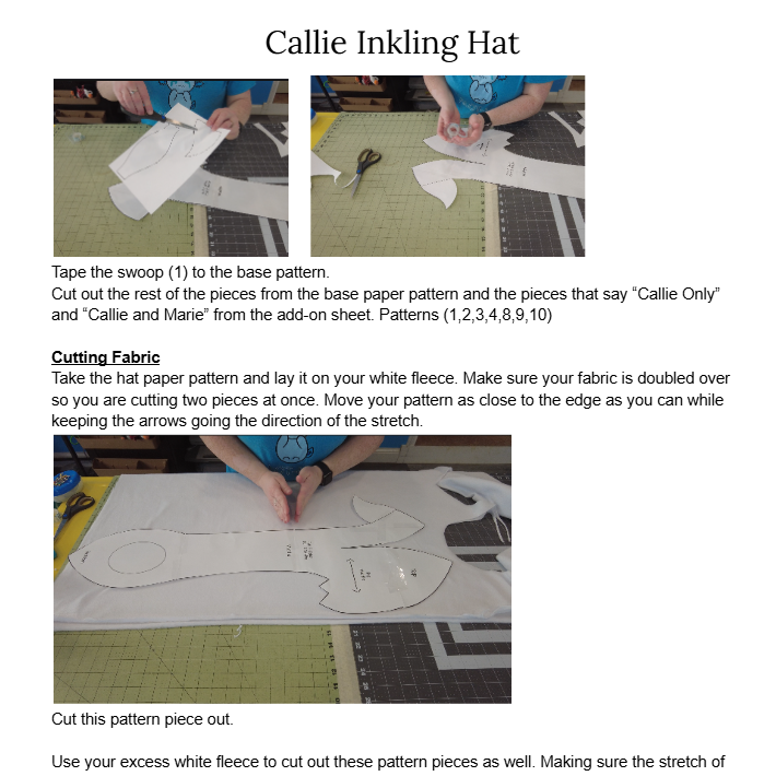 Duel Squids Hat Sewing Pattern Digital Download