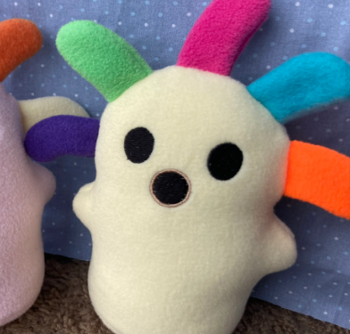 Squeak Plush Embroidery Pattern Face and Gills