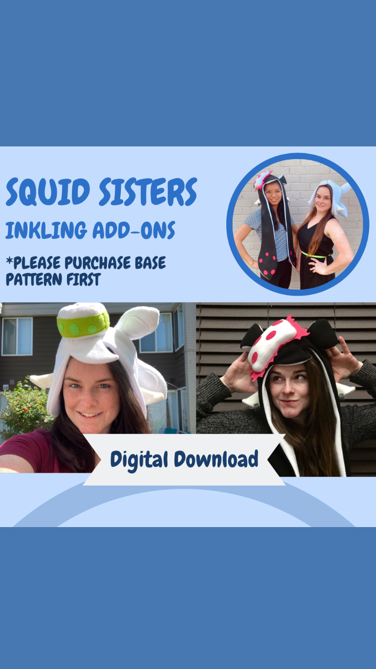 Duel Squids Hat Sewing Pattern Digital Download