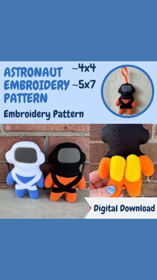 Astronaut ITH Sewing Pattern Digital Download In the Hoop