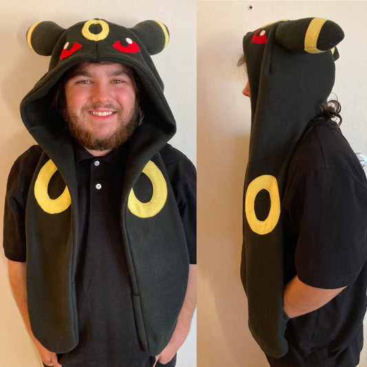 Dark Dog Hat with Pockets Scoodie Style